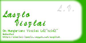 laszlo viszlai business card